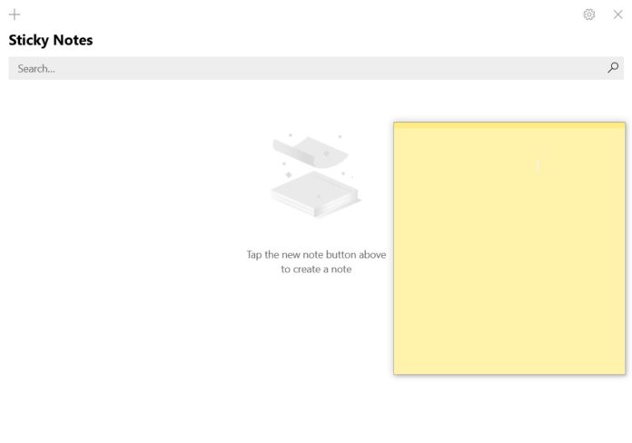Sticky Notes app